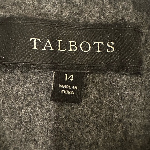 Talbots Elegant Gray Women's Wool Skirt size 14 - Picture 3 of 6